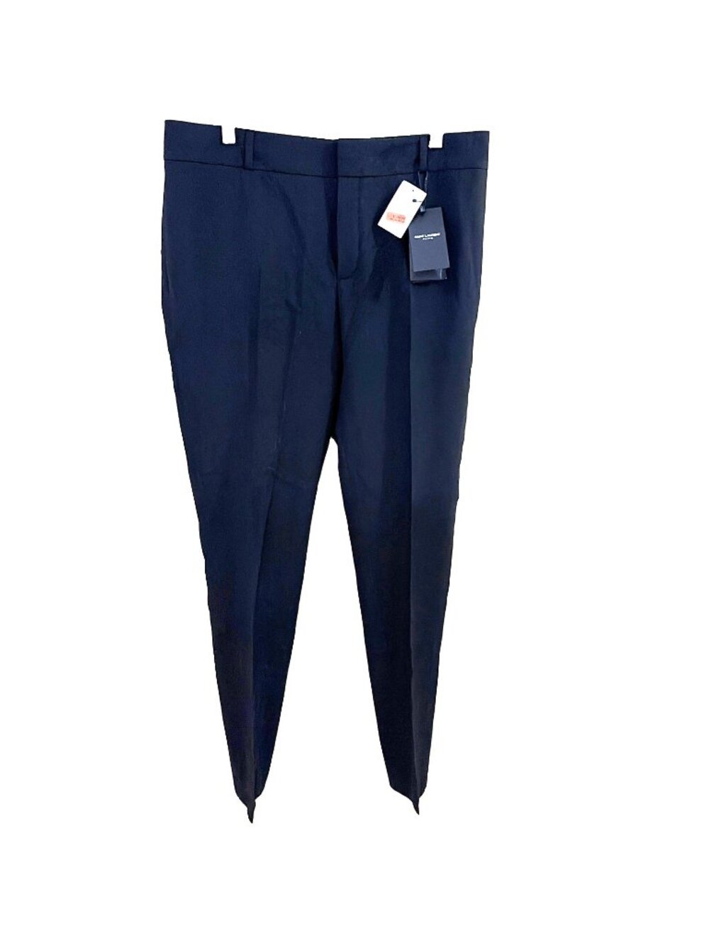 Saint Laurent Paris Womens Tapered Trousers 512293 Size F42 US 10 Stretch Office